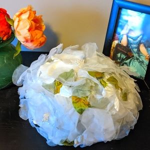 1950s Gorgeous Church Hat with Flowers (vintage)